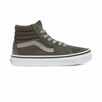 Detske Kotnikove Tenisky Vans Sk8-Hi (8-14+ years) Nachový/Tmavo Siva VA75WKMQV